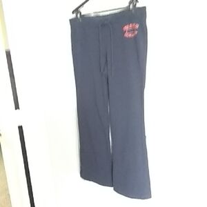 Polo by Ralph Lauren Navy Track Pants with Red Orange?  Logo